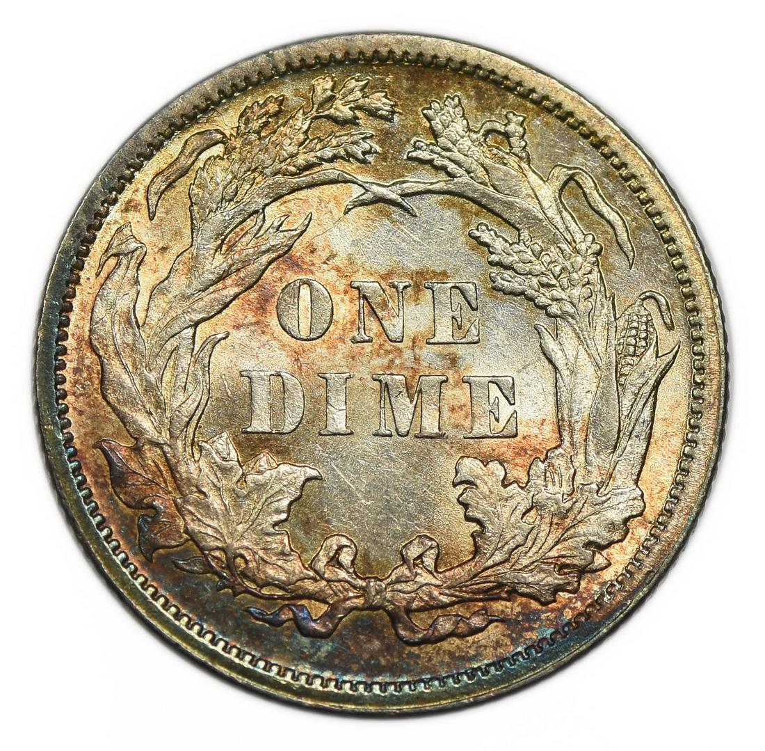 1886 Seated Liberty Dime UNC 6015.03 (1 of 5)