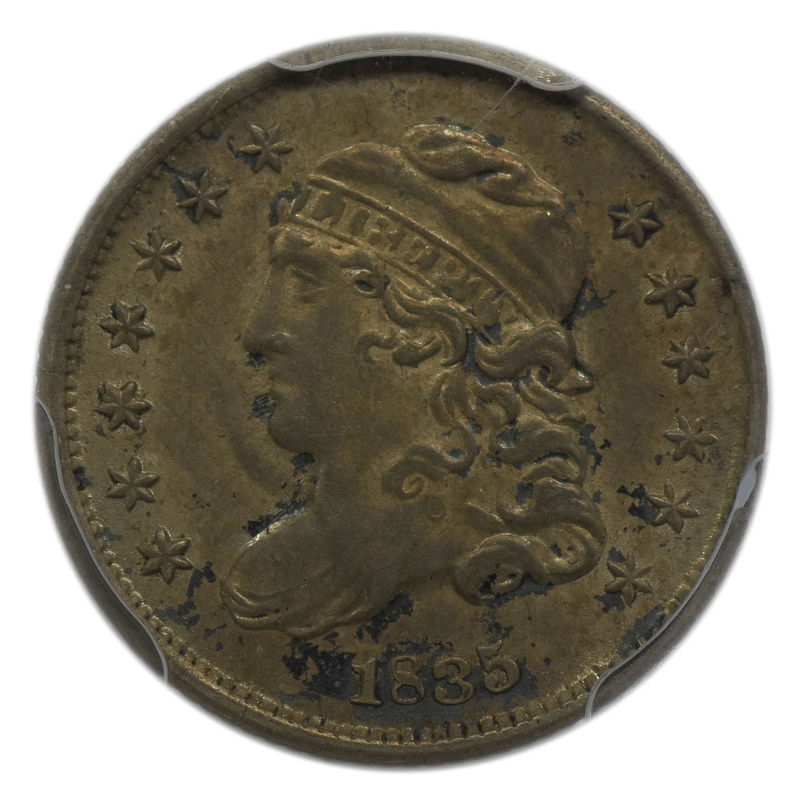 1835 Capped Bust Half Dime PCGS AU Detail #44982438 (1 of 5)