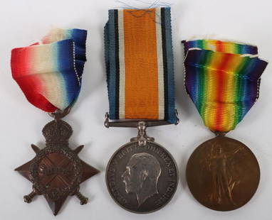 * Great War Royal Field Artillery Medal Trio: * Great War Royal Field Artillery Medal Trio, consisting of 1914-15 star named to “77440 GNR A. KERR R.F.A.”, British War medal and Victory medal to “77440 GNR A. KERR R.A.”