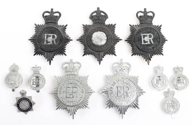 A Collection Of Bedfordshire Constabulary Police Badges