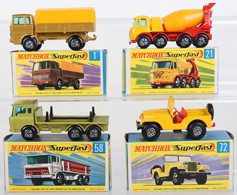 Four Boxed Matchbox Lesney Superfast Commercial Models (1 of 3)