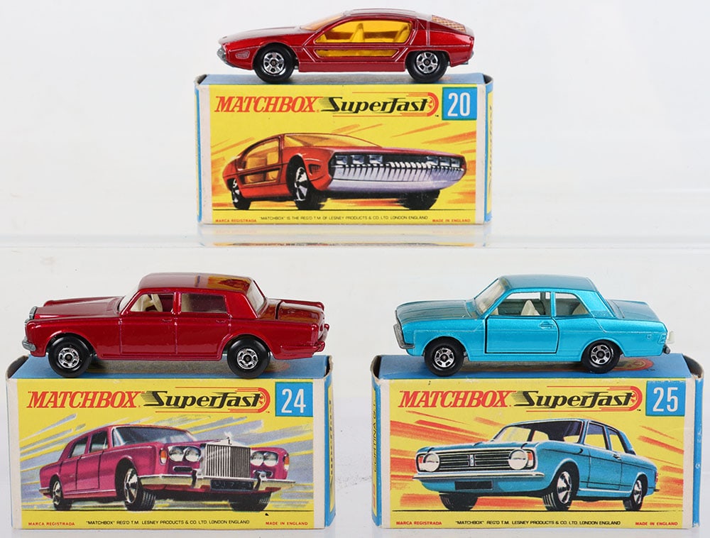 Three Boxed Matchbox Lesney Superfast Models (1 of 4)
