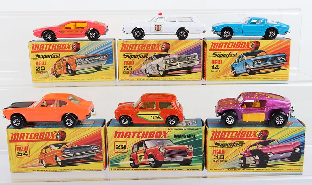 Six Boxed Matchbox Lesney Superfast Models (1 of 2)