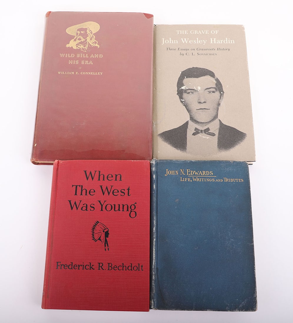 WILD WEST BOOKS: WILD WEST BOOKS include When the west was Young, John N. Edwards Life, And Tributes, The Grave of John Wesley Hardin and Wild Bill and his Era.