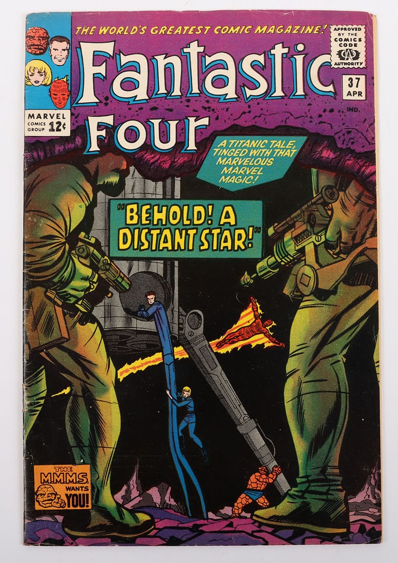 Fantastic Four, No 37 Marvel Silver Age Comic (1 of 3)