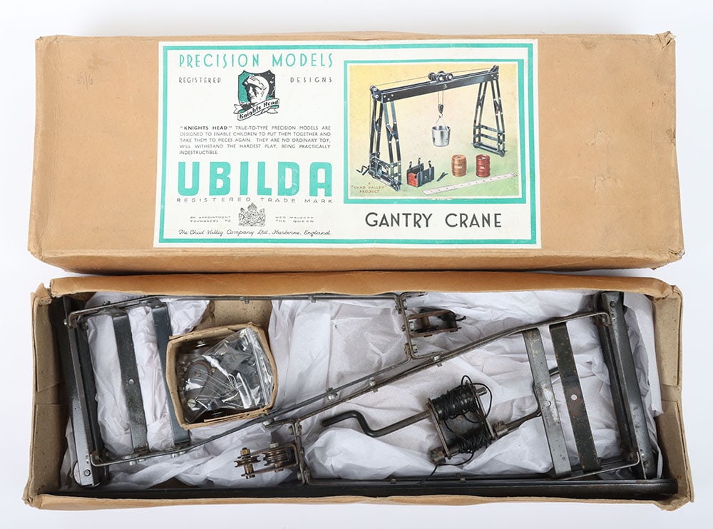 Rare boxed Chad Valley/Knights Head Precision Models, Ublida Gantry Crane (1 of 3)
