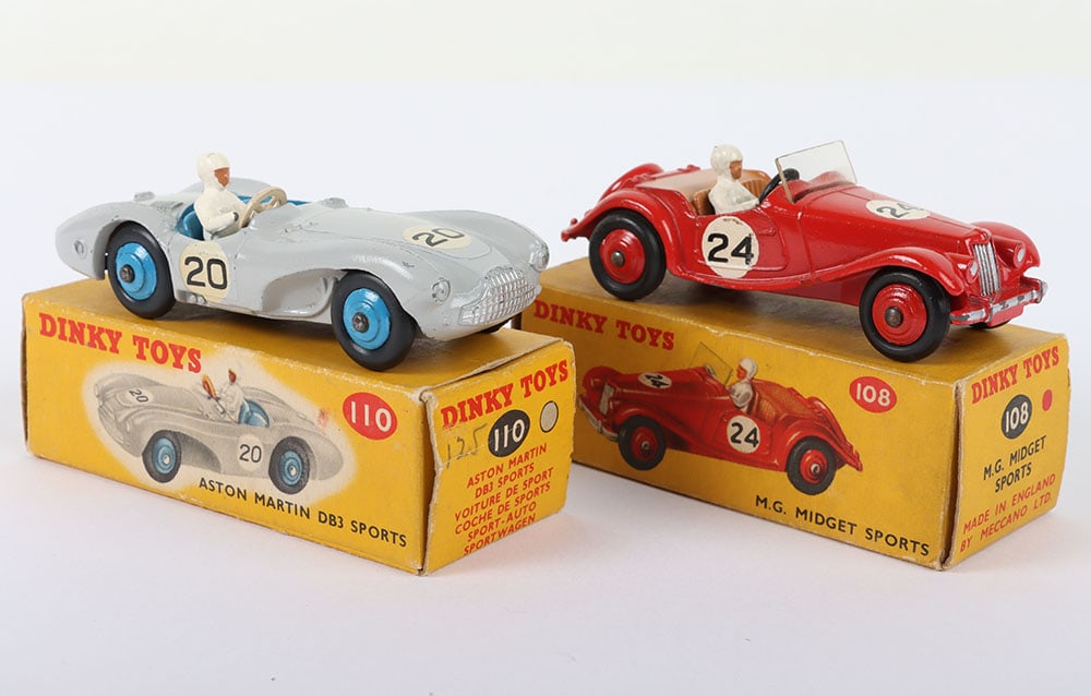 Two Boxed  Dinky Toys Sports Cars (1 of 5)