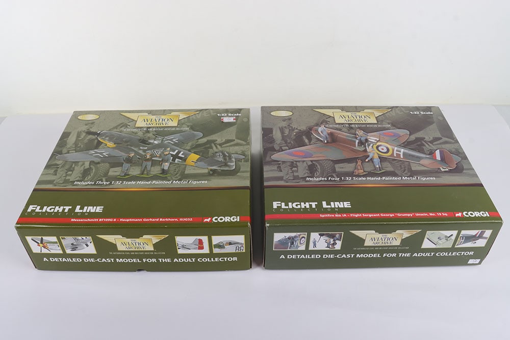 Two Corgi 1:32 scale Aviation Archive, Limited Edition Front Line Collection Spitfire, (1 of 4)