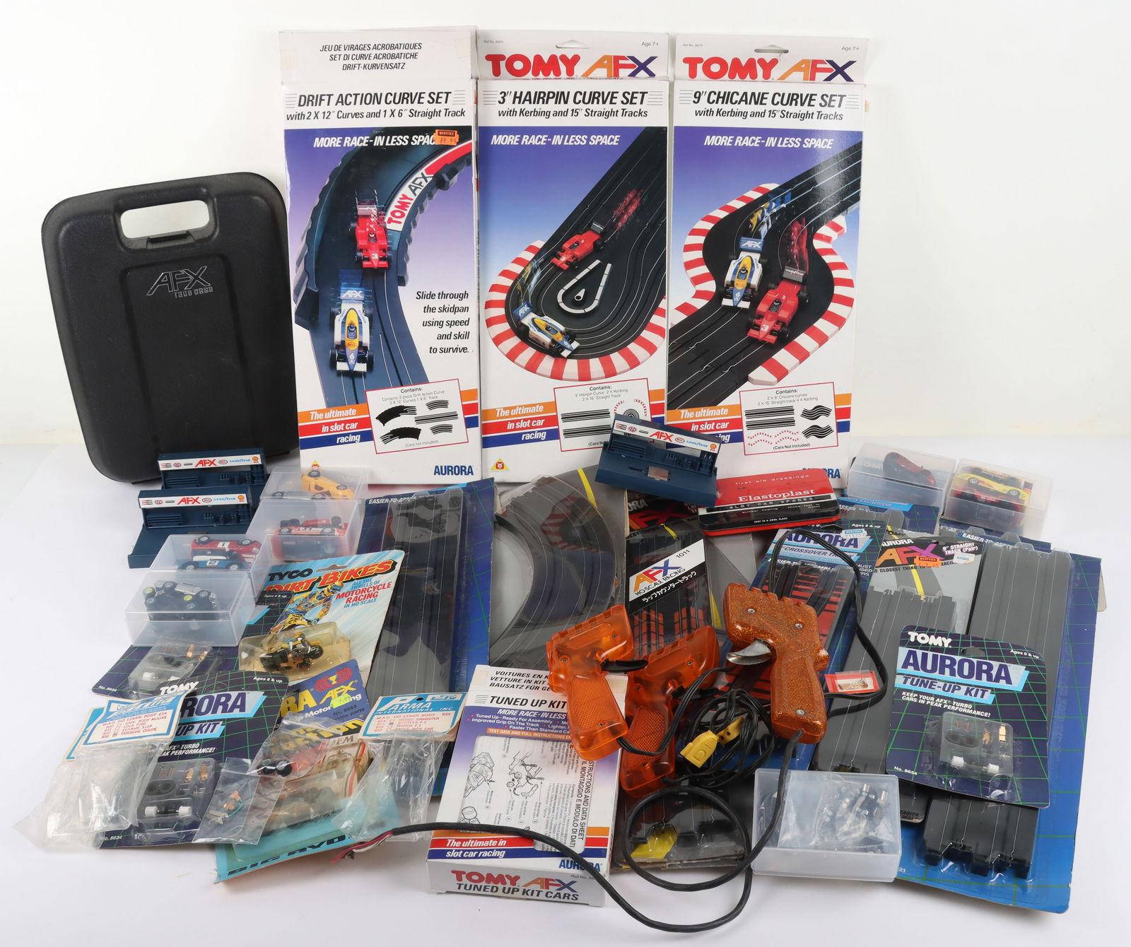 Large Quantity of Tomy Aurora AFX Slot Car Racing cars, track and accessories. (1 of 6)