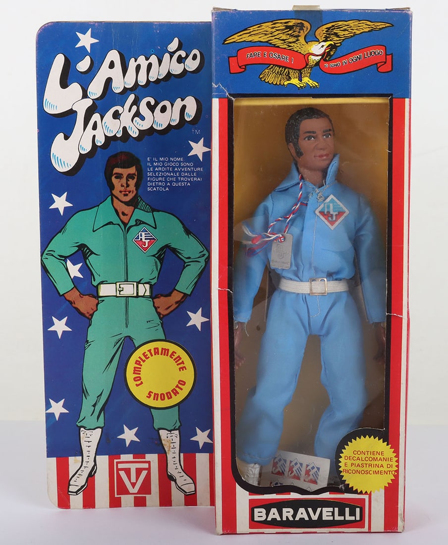 Vintage Mego Baravelli L Amico Jackson Action Jackson African American 8 inch Action figure boxed (1 of 10)