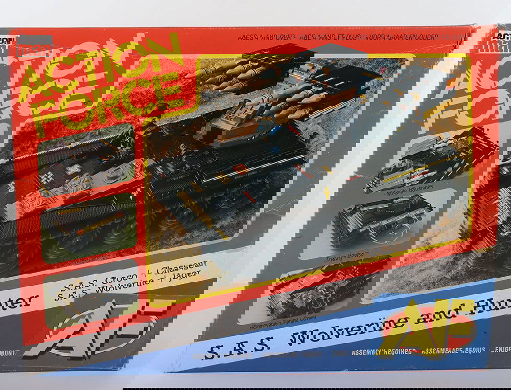 Vintage Action Force SAS Wolverine and Hunter Vehicle with action figure boxed Palitoy. (1 of 8)