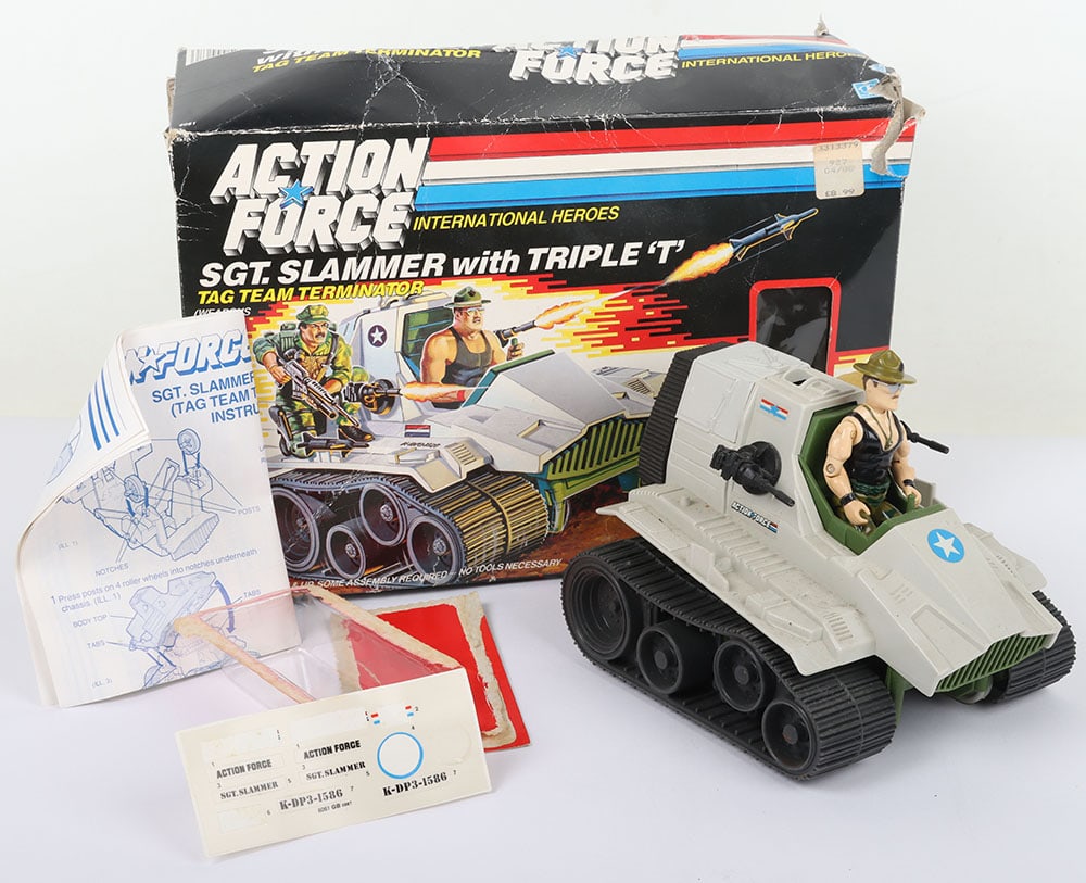Vintage Action Force G.I. Joe SGT. Slammer with Triple T Boxed Hasbro. (1 of 7)
