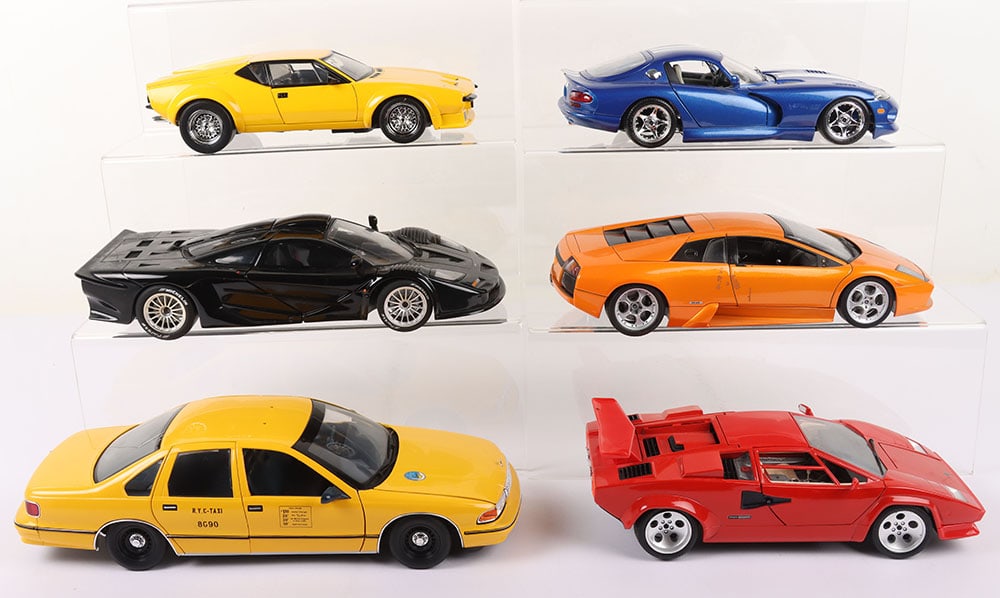 Six Unboxed 1:18 Scale Models (1 of 2)