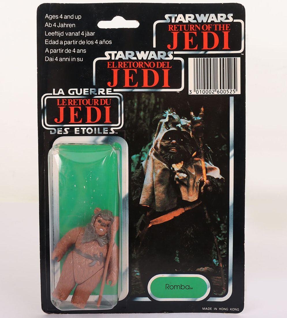 Scarce Vintage Star Wars Last 17 Romba Action Figure Tri-Logo Palitoy.: Scarce Vintage Star Wars Last 17 Romba Original Carded Moc Action Figure Tri-Logo Palitoy. Factory sealed clear bubble with some crushing to bubble. Some creasing to the card at top corner above the b
