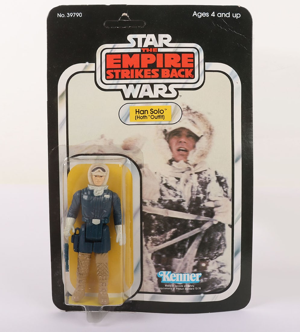 Vintage Kenner Star Wars The Empire Strikes Back Han Solo Hoth Outfit Vintage Unpunched Action: Vintage Kenner Star Wars The Empire Strikes Back Han Solo Hoth Outfit Original Carded Moc Unpunched Action Figure. Product code no. 39790. 3 ¾ inches, Clear sealed bubble. Does have some veinin