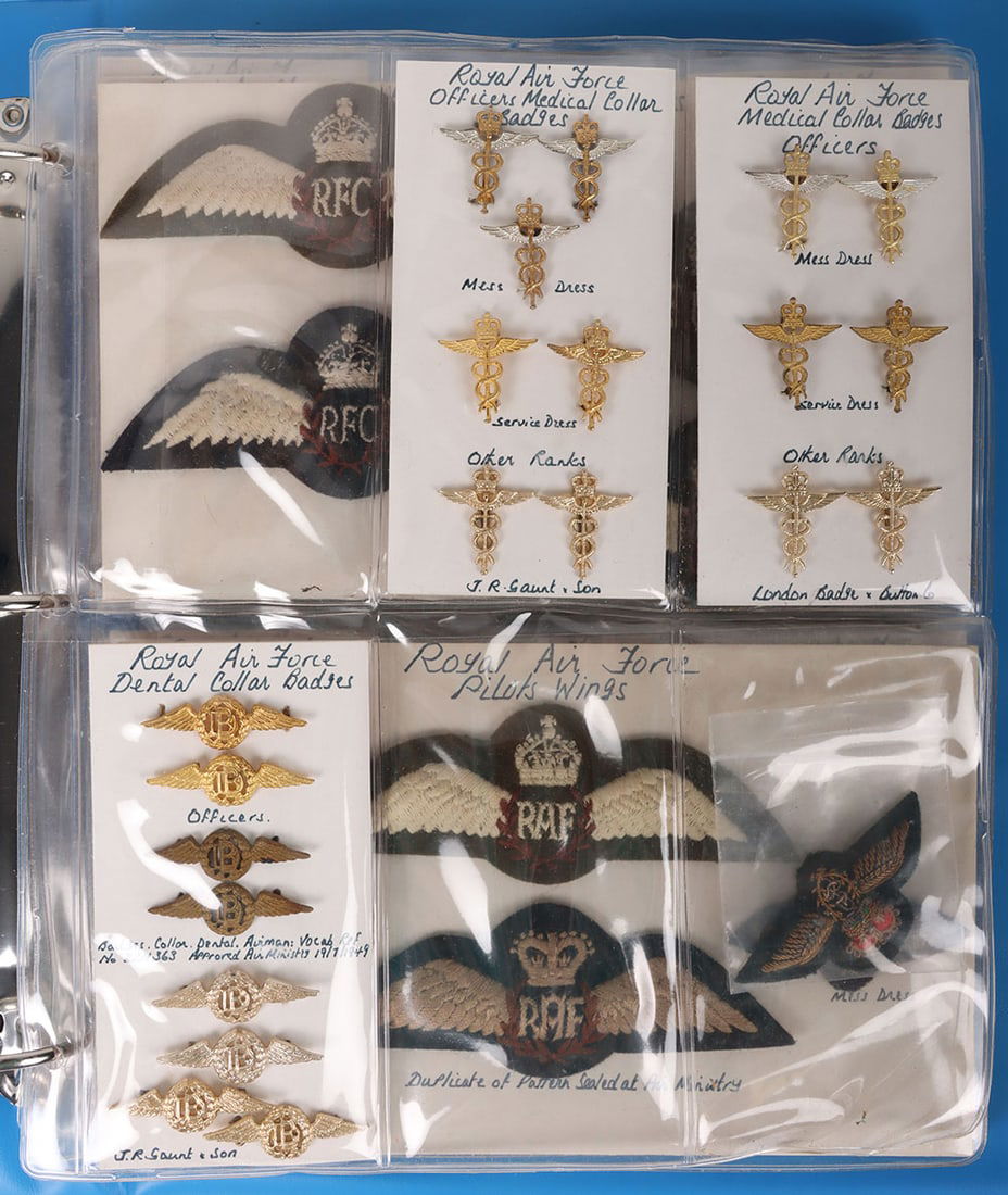 Folder of Royal Air Force insignia (1 of 5)