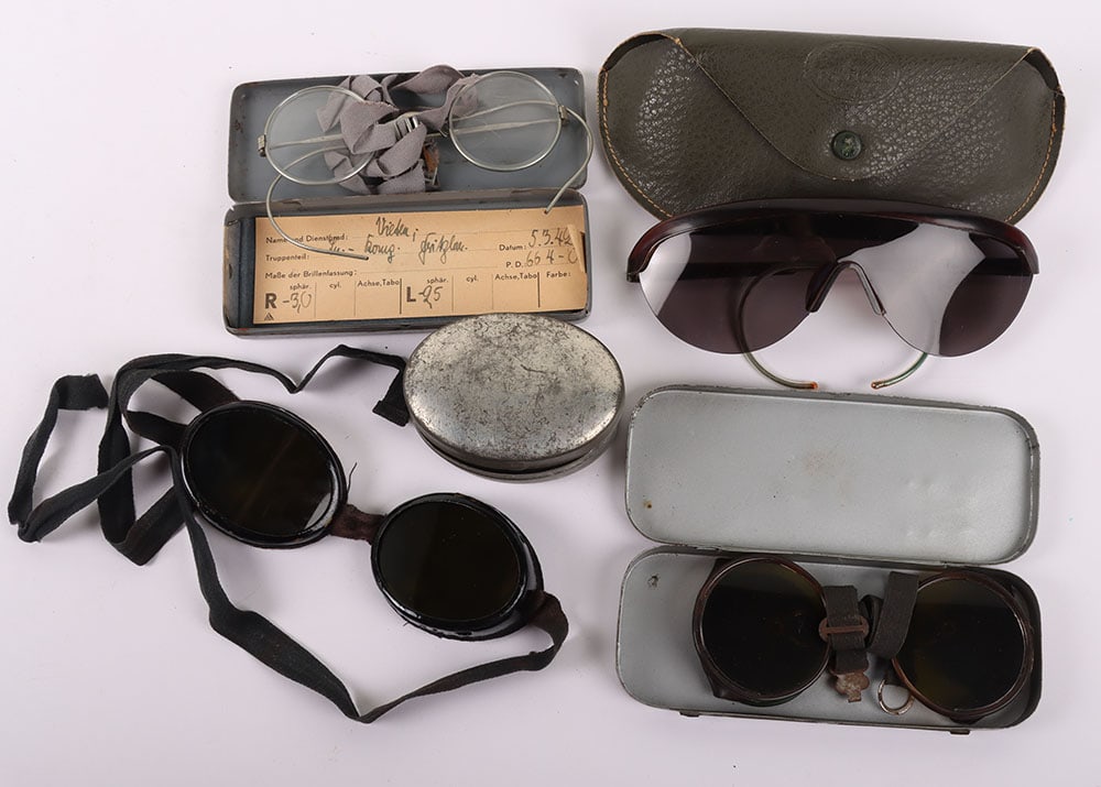 Four Pairs Of Military Glasses / Goggles, WW2 German Sun glasses, US Polaroids (1 of 3)