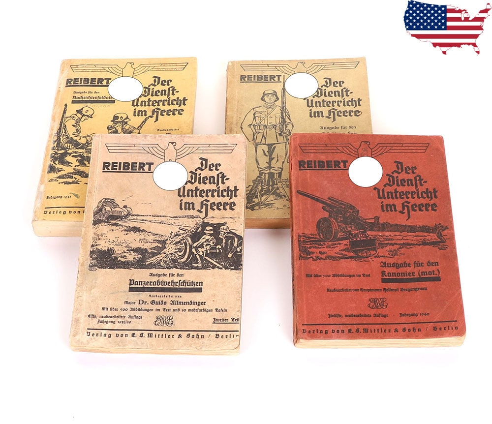 Scarce Grouping of Four German Army Training Manuals / Handbooks for Various Branches of Service (1 of 11)