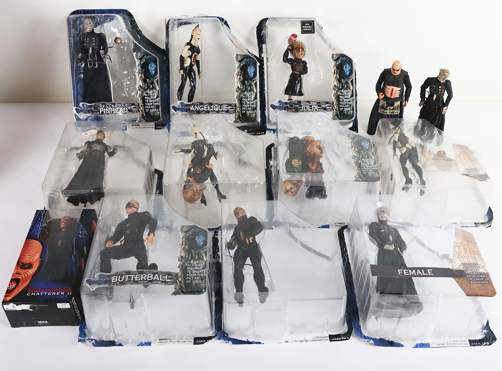 Thirteen Hellraiser Neca Action Figures. (1 of 5)