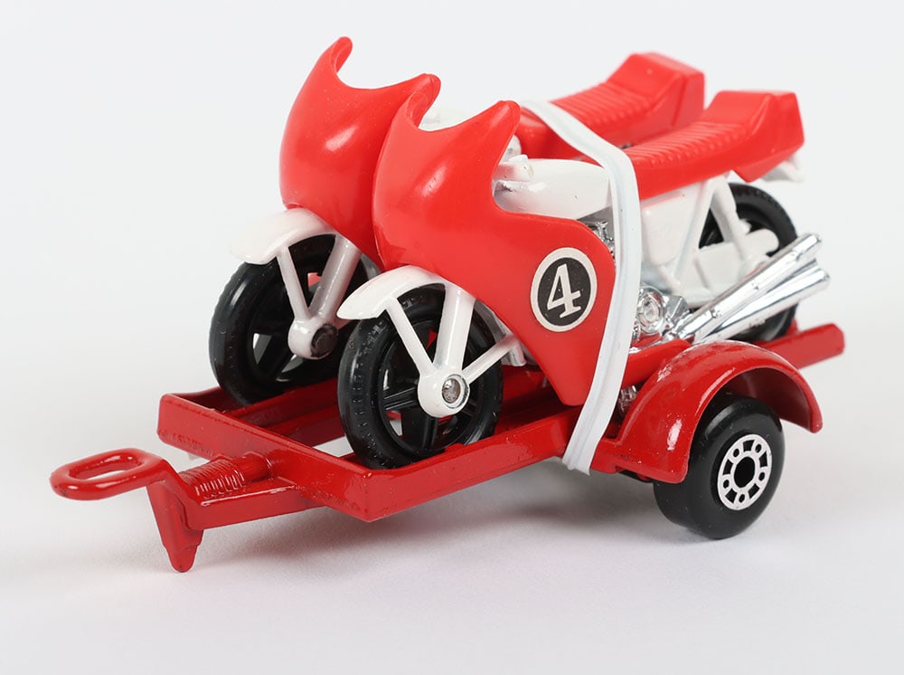 Matchbox Superfast 33c Motorcycle Trailer & 2 bikes (1 of 5)