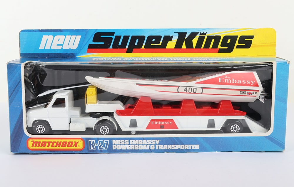Matchbox Superkings K27 Miss Embassey Powerboat Transporter (1 of 7)