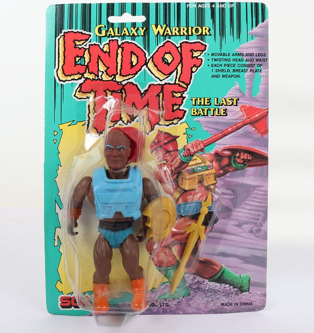 Scarce Vintage Galaxy Warrior End of Time Sungold action figure moc carded. (1 of 7)