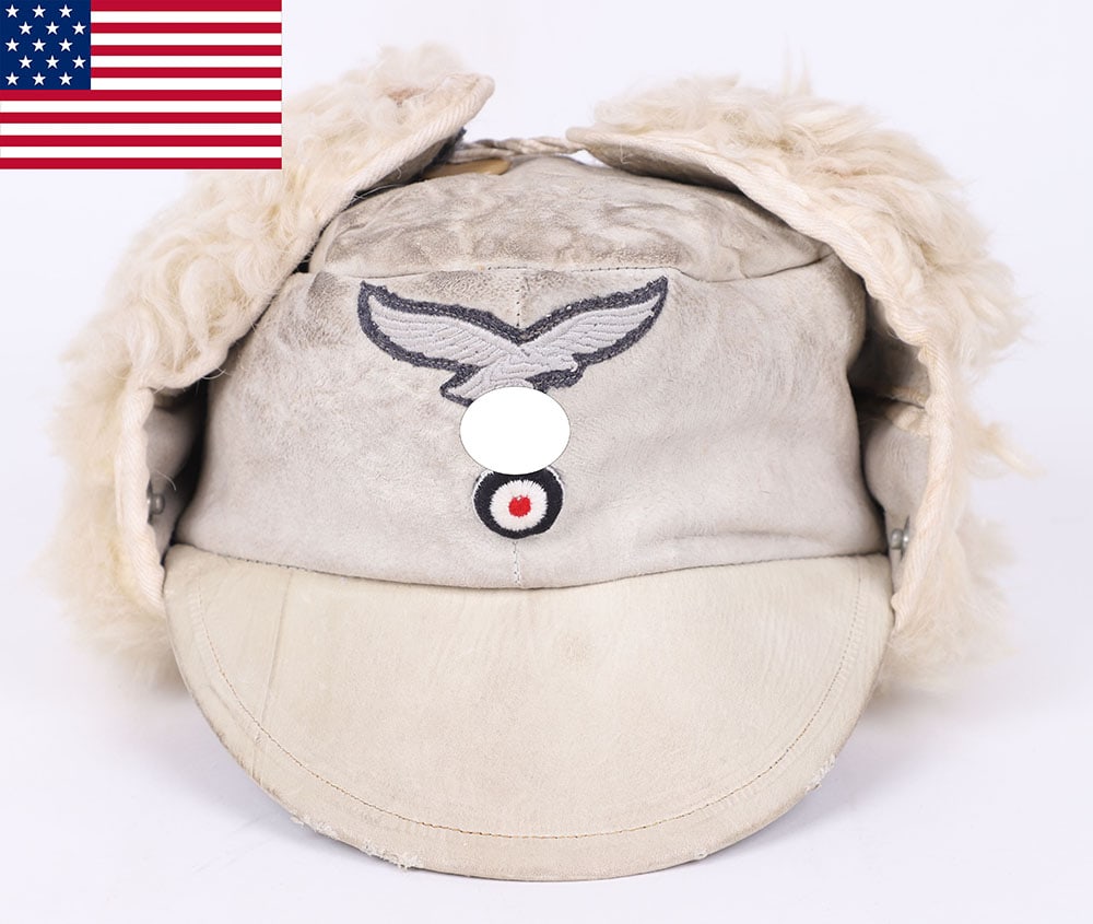 WW2 German Luftwaffe Winter Pattern Field Cap (1 of 17)