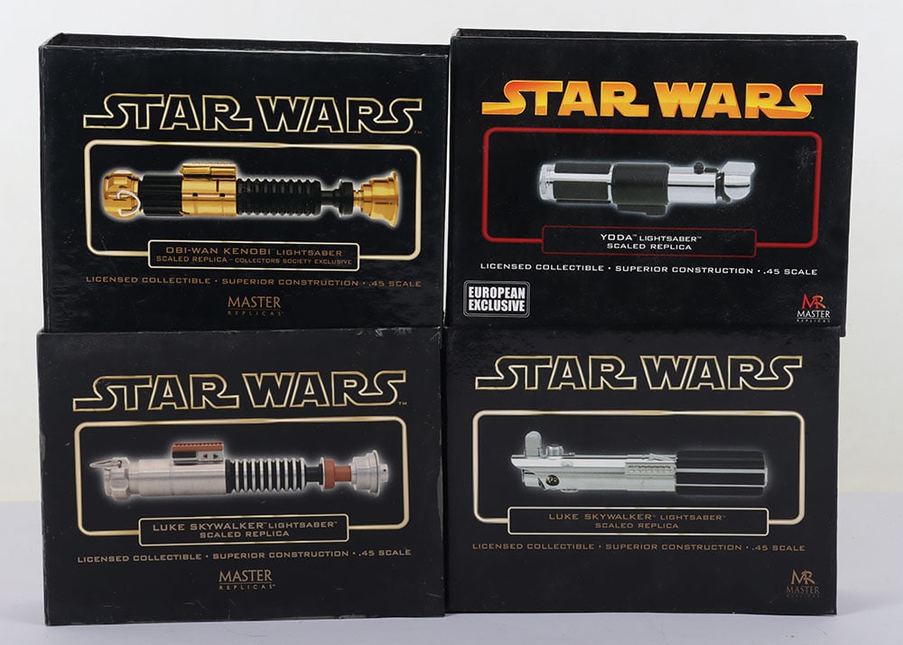 Four Star Wars Master Replicas Scaled Lightsaber’s boxed. (1 of 5)
