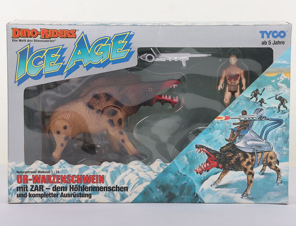 Scarce Vintage Dino Riders Ice Age Tyco Giant Killer Wart Hog Boxed sealed. (1 of 3)