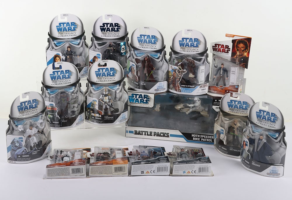 Fifteen Star Wars Legacy Collection Action Figures Carded Boxed moc Hasbro. (1 of 2)