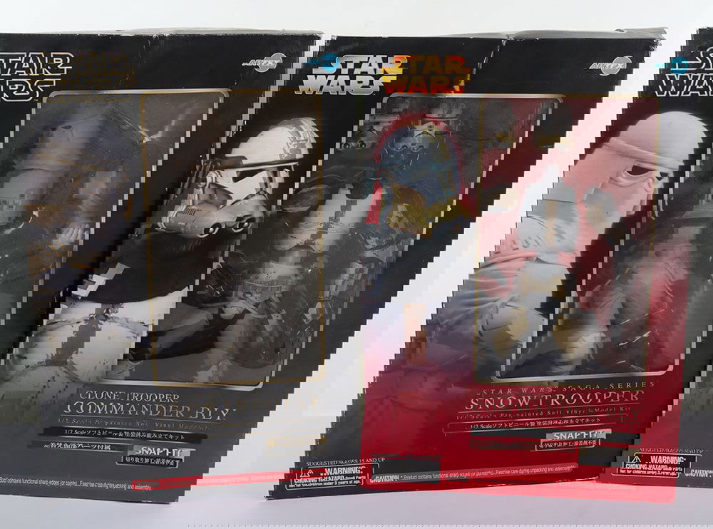 Two Star Wars  1:7 Scale Pre Painted Soft Vinyl Model Kit Artfx Collectible Toys boxed. (1 of 7)