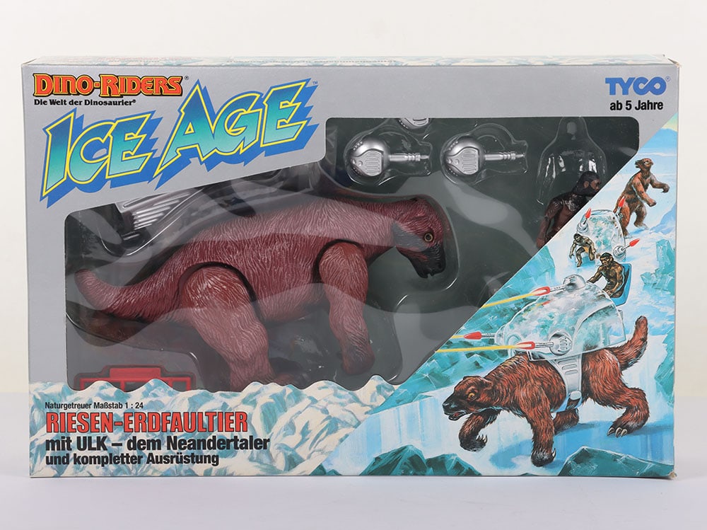Scarce Vintage Dino Riders Ice Age Tyco Giant Ground Sloth Boxed sealed. (1 of 4)