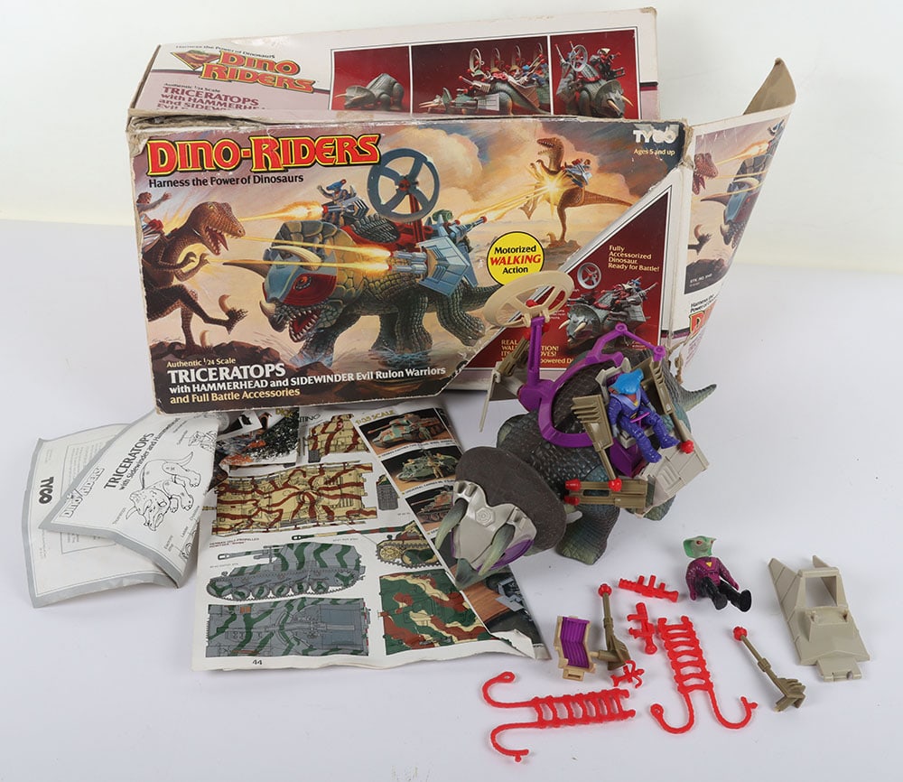 Scarce Vintage Dino Riders Tyco Triceratops Boxed. (1 of 5)