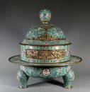 Cloisonne Tripod Furnace, China