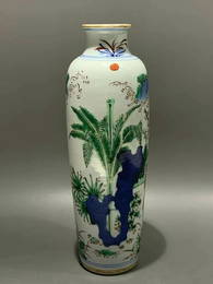 Verte Rose Porcelain "Figure" Bottle, China
