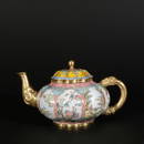 Bronze Enamel Painting Pot, China