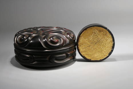 Ink Box, China: Diameter: 9cm Thickness: 1.8cm