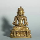 Bronze Gold Gilded Statue, China