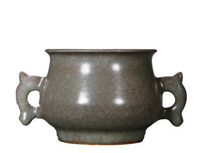 Ge Kiln Furnace with Beast Ears: Height8cm diameter15cm