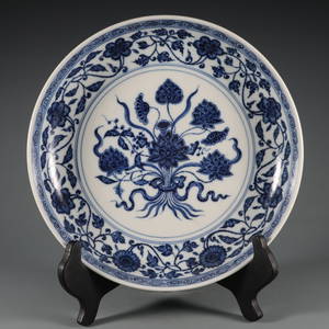 Blue-and-white Plate