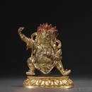 Chinese Qing Dynaty  Gliding Bronze Dharmapalas Ornament