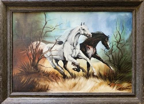 C Truman Talk Original Oil on Canvas Painting (1 of 4)