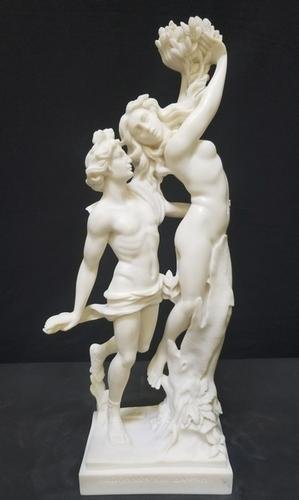 Hand Made Alabaster Sculpture of Apollo & Daphne (1 of 6)
