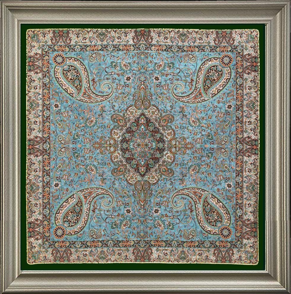 Persian Silk Termeh Tapestry Kavir Abi Design (1 of 1)
