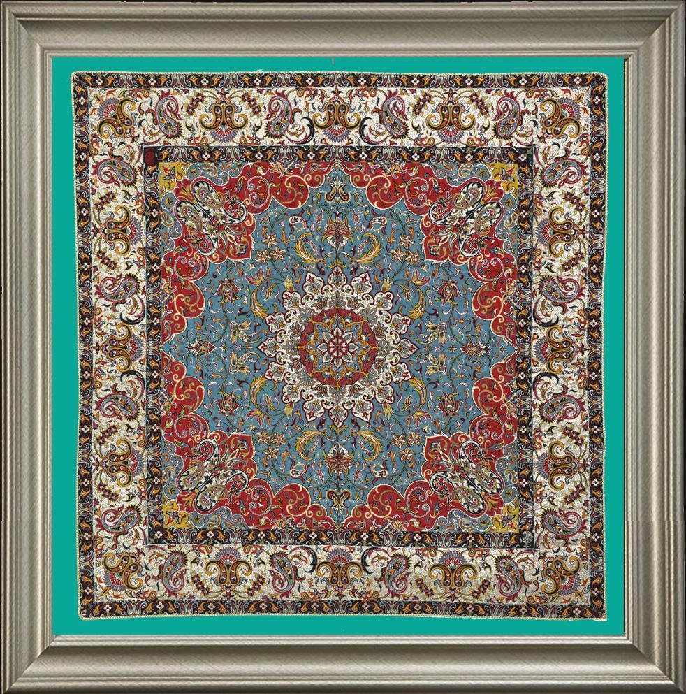 Persian Silk Termeh Tapestry Chahar Fasl Four Season De (1 of 2)