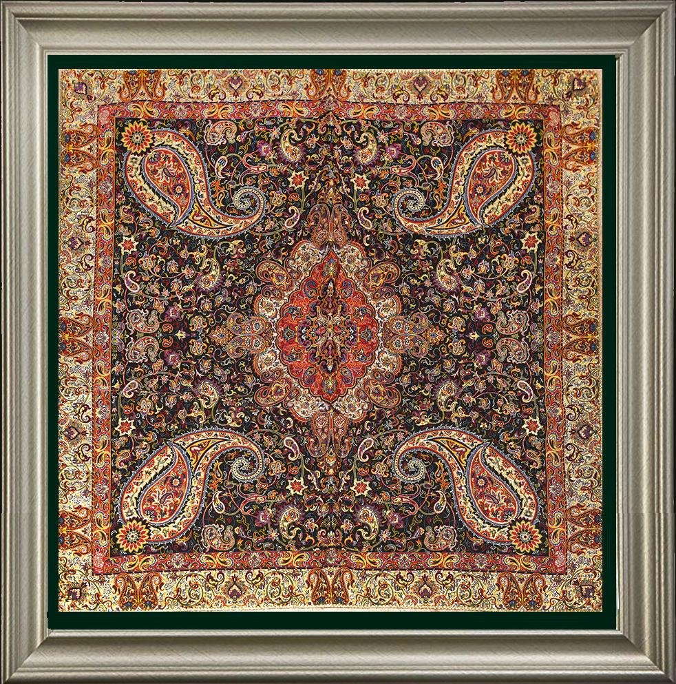 Persian Silk Termeh Tapestry Zarbaft Soltani Design (1 of 4)