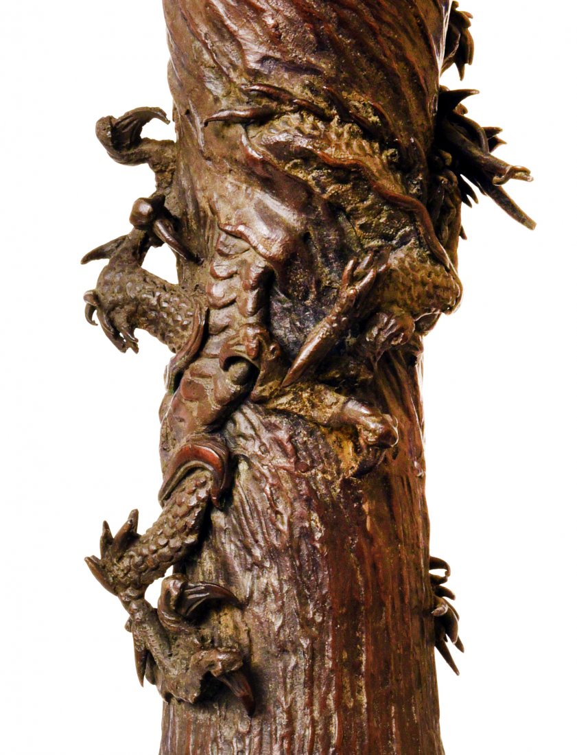 Antique Collectible Oriental Bronze Vase (1 of 4)