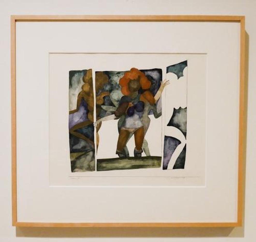 Millard Thompson watercolor & pencil on paper Painting (1 of 4)