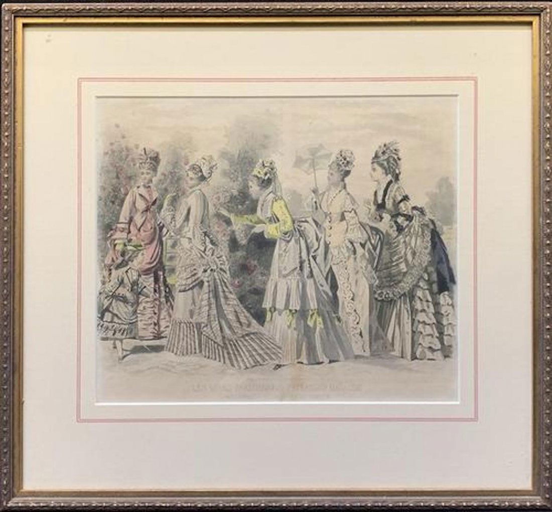 Vintage Engraving 'Les Modes Parisiennes' (1 of 3)