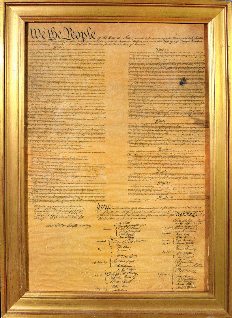 Replica the Bill of Rights: Replica of The Bill of Rights Presented in High Quality FrameSize: 20" x14"